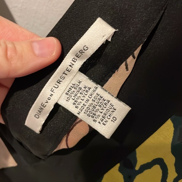 euc Diane Von Furstenberg Lulea Dress Size 10 - Picture 3 of 6